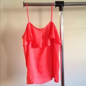 Coral colored tank top
